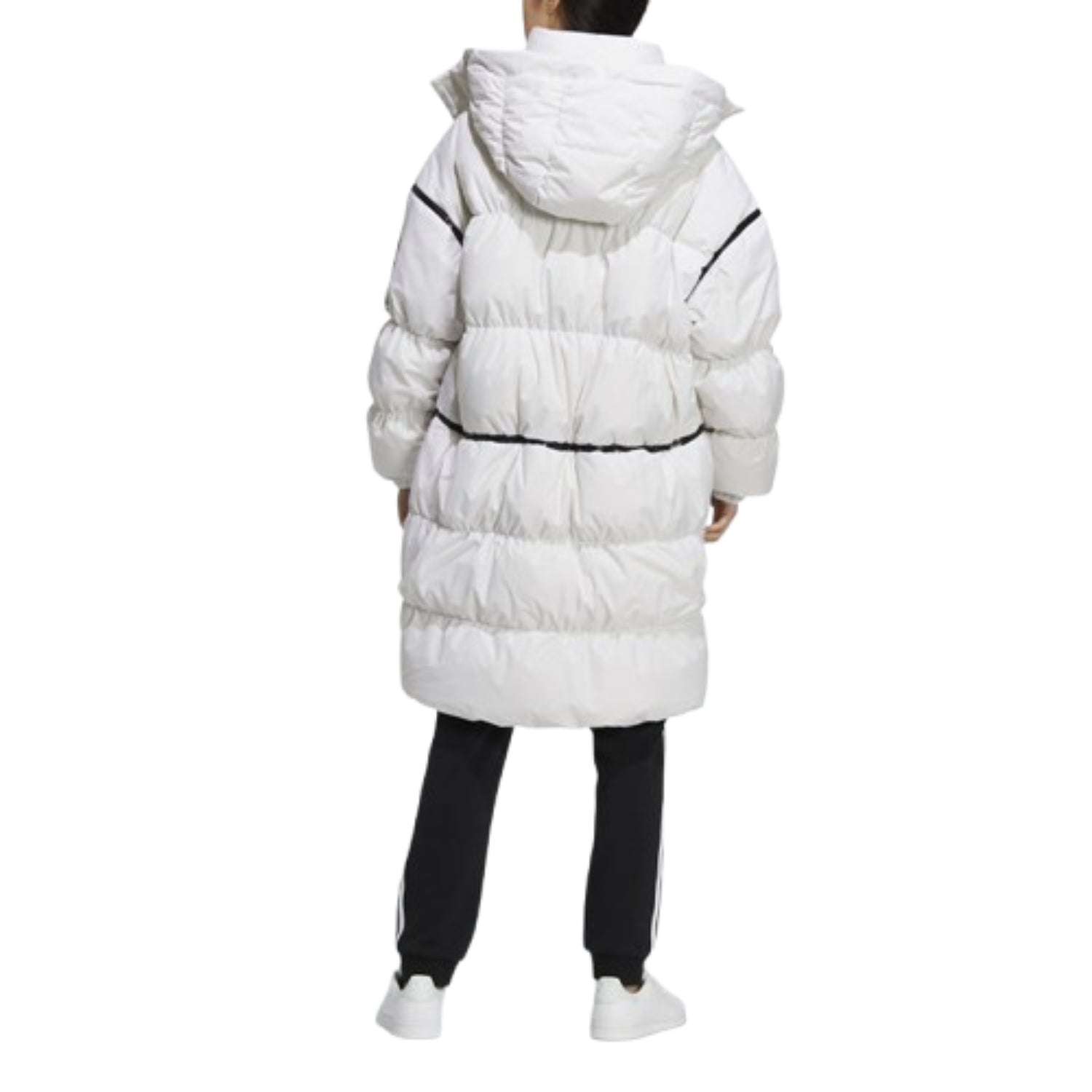 (WMNS) adidas Long Zip Down Jacket Asia Sizing 'White' HF1582
