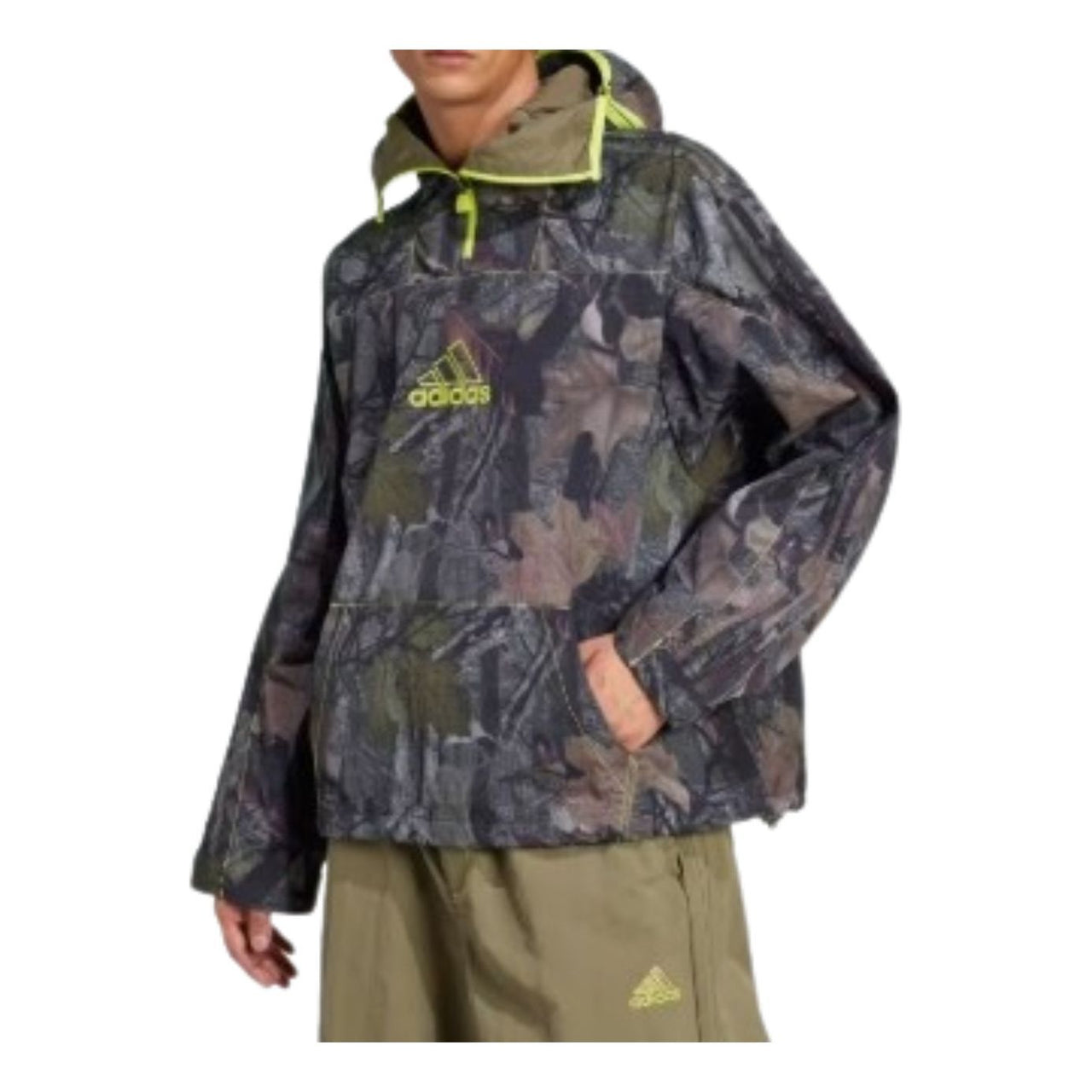 adidas Camo Jacket Q1 'Green Black' JD5417