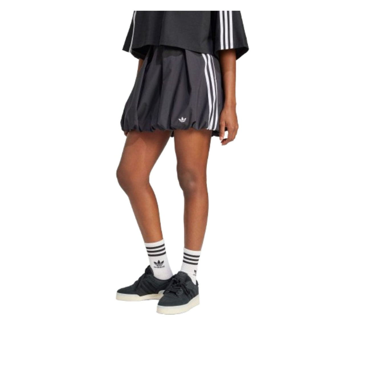(WMNS) adidas Adilenium Season 3 Balloon Skirt Asia Sizing 'Black White' JX9208
