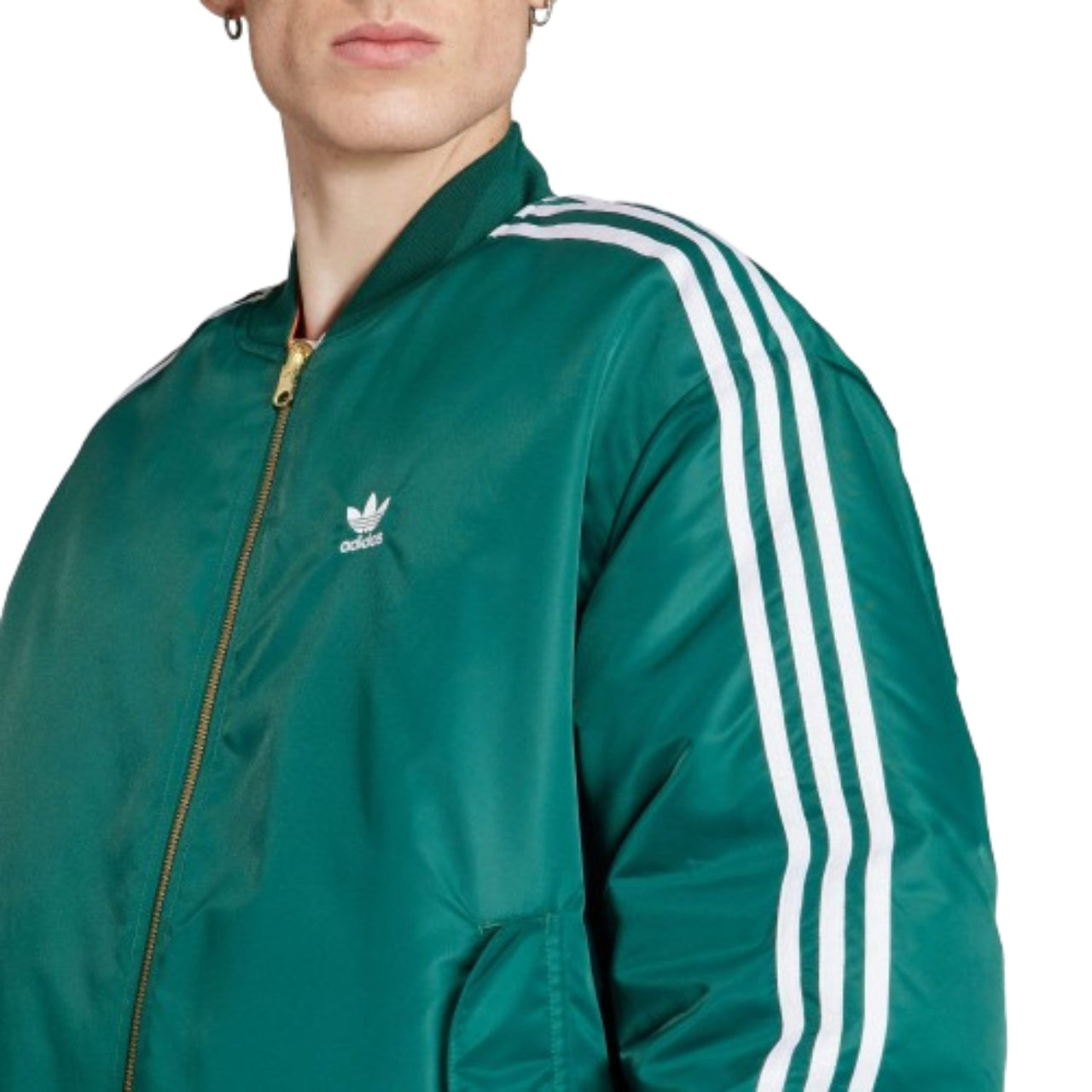 adidas Oversized Reversible Bomber Jacket Asia Sizing 'Green White' IW3649