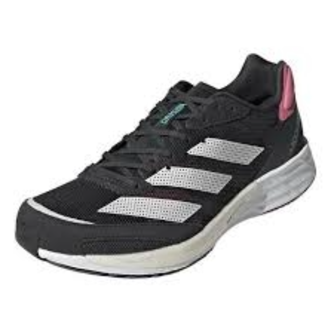 (WMNS) adidas Adizero Adios 6 'Black White Pink' H67512