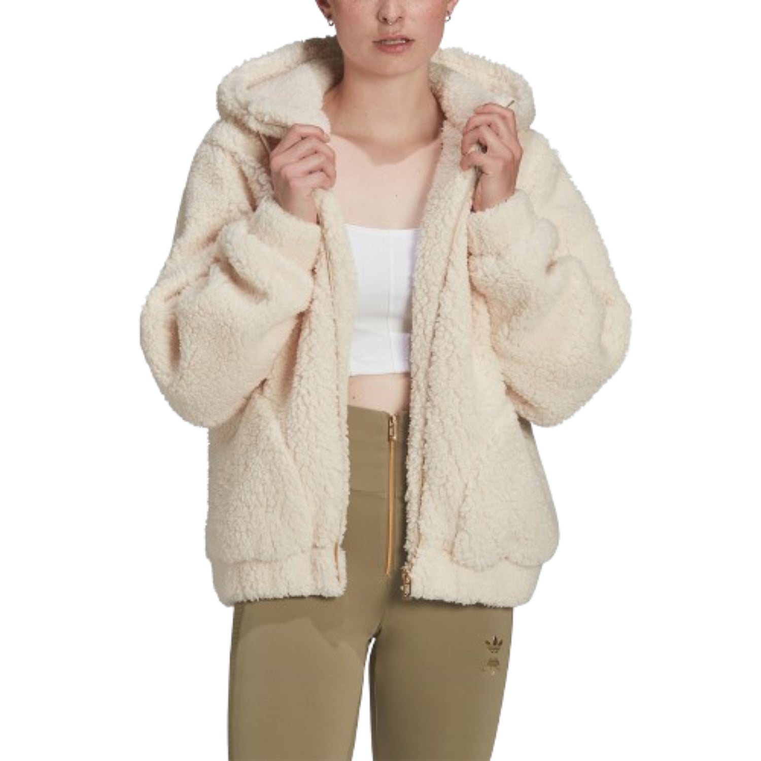 (WMNS) adidas Jacket Asia Sizing 'White' HG6677
