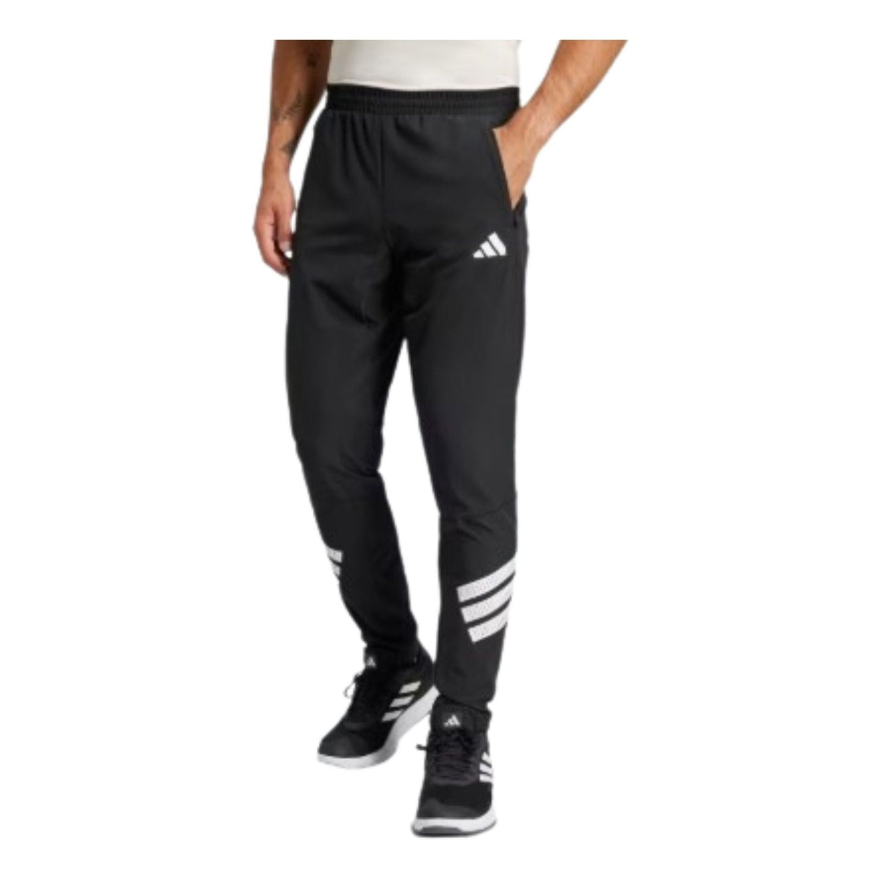adidas Icon 3-Stripes Sweatpants Asia Sizing 'Black White' JC5230