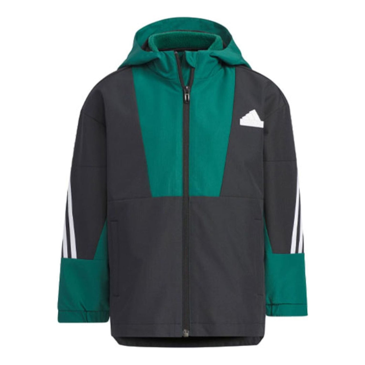 (GS) adidas City Escape Two-In-One Jacket Asia Sizing 'Black Green' IY5028