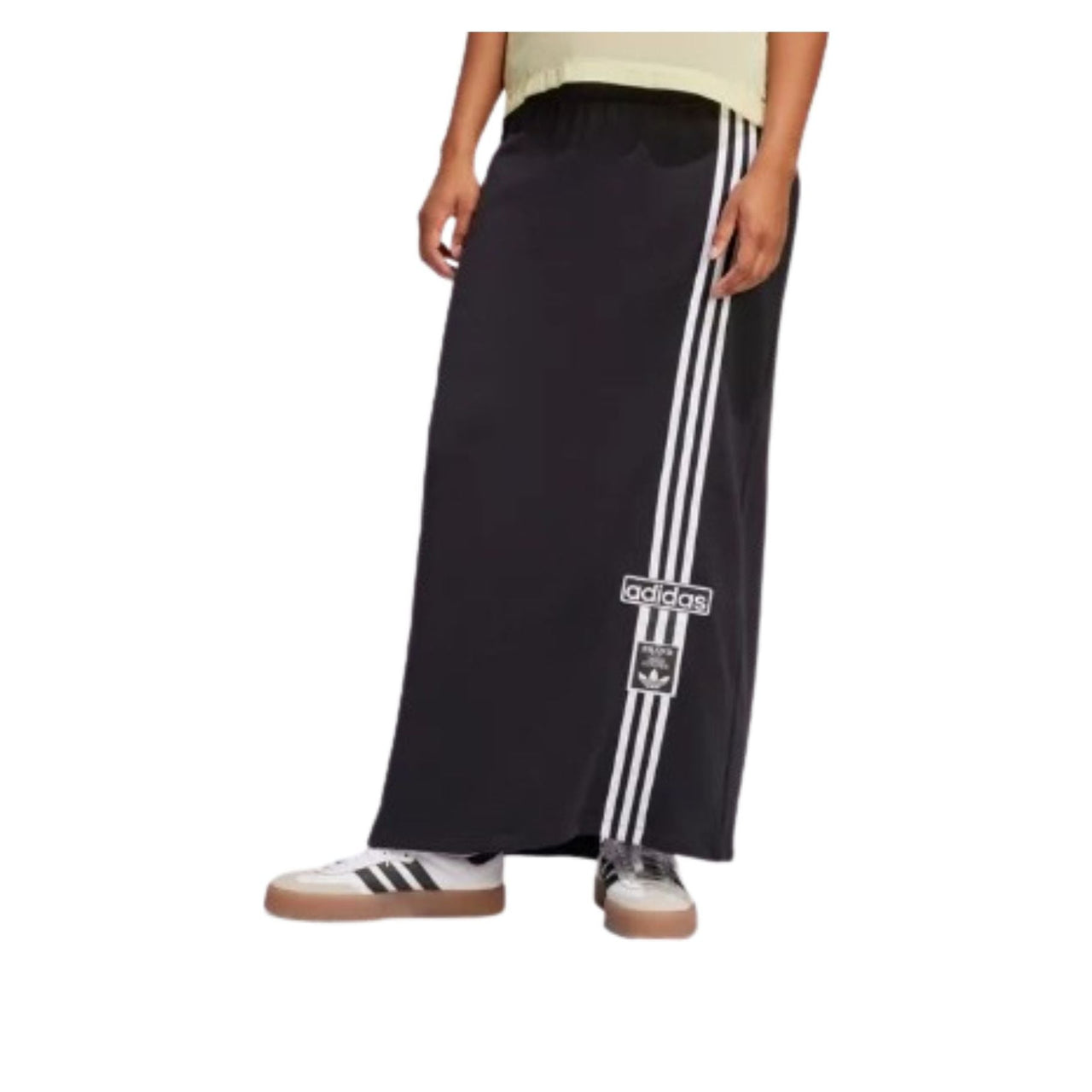 (WMNS) adidas Adibreak Maxi Skirt Asia Sizing 'Black White' JC8538