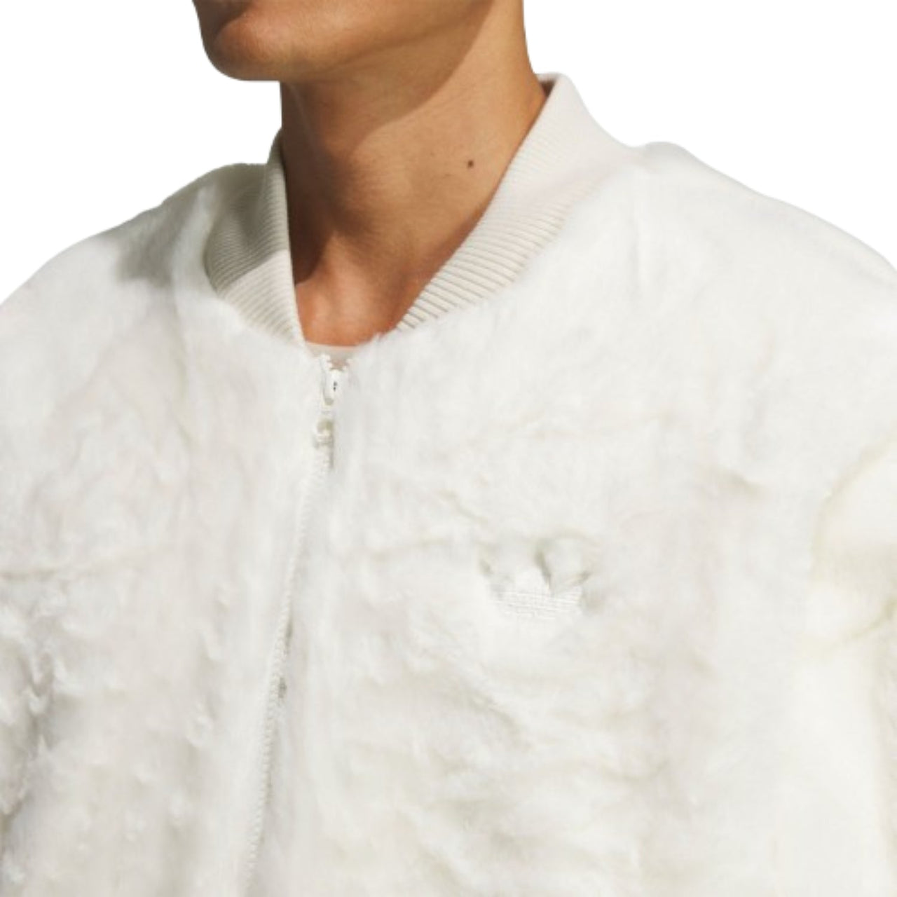 adidas New Fur Jacket 'White Black' JD3777