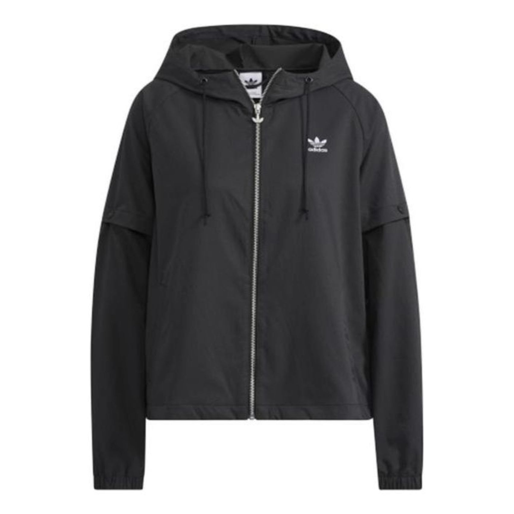 (WMNS) adidas AO Windbreaker Asia Sizing 'Black' HH9458