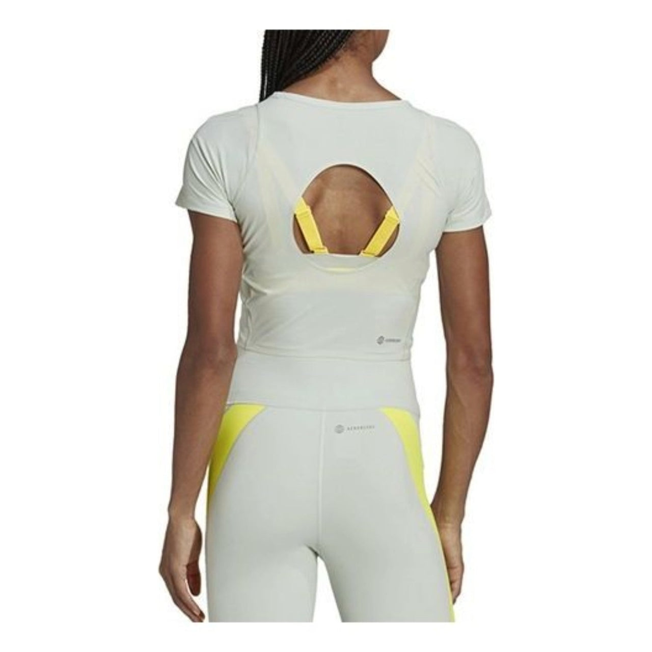 (WMNS) adidas HIIT 45 seconds Crop T-Shirt Asia Sizing 'Green' HM8097
