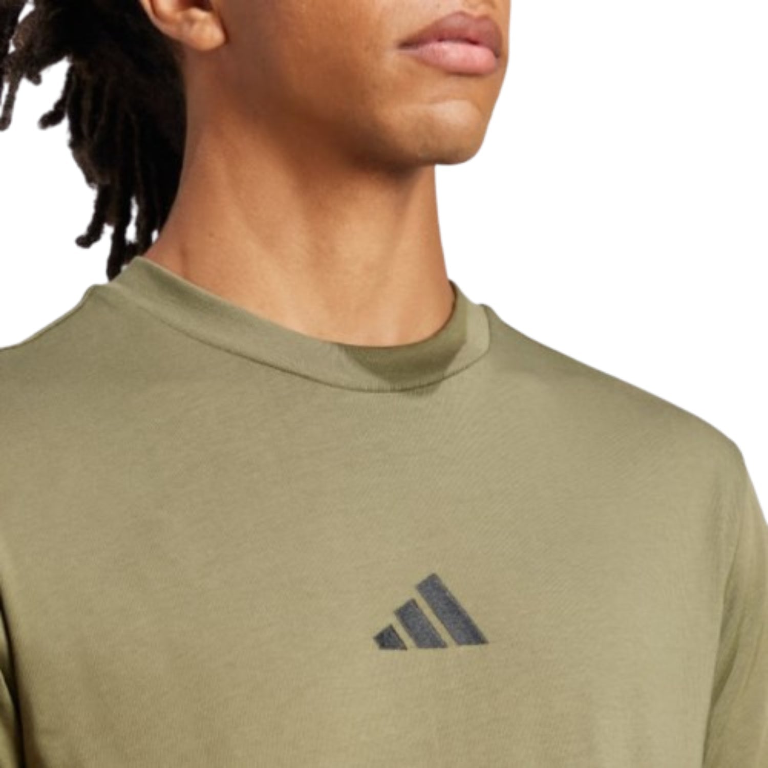 adidas Essentials Small Logo Single T-Shirt Asia Sizing 'Green' JF1097