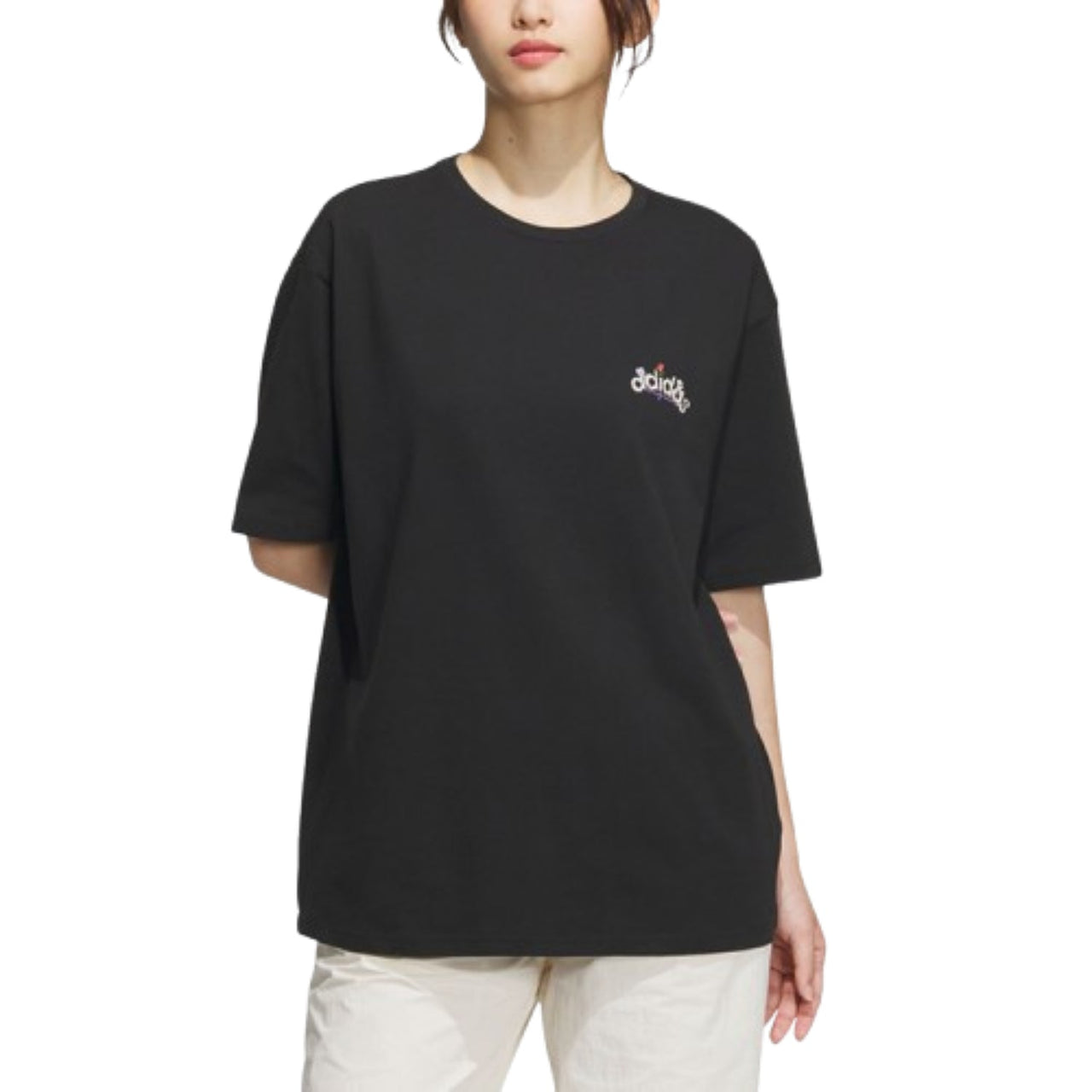 (WMNS) adidas Summer T-Shirt Asia Sizing 'Black' IK8635
