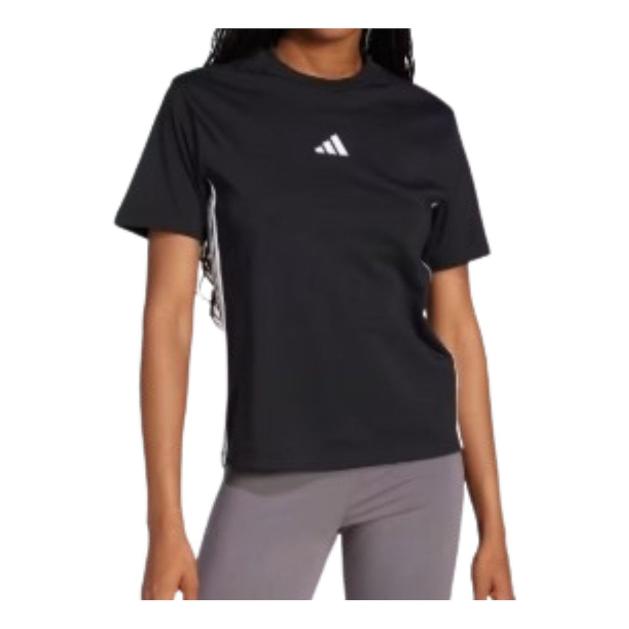 (WMNS) adidas Essentials 3-Stripes T-Shirt Asia Sizing 'Black' JD0846