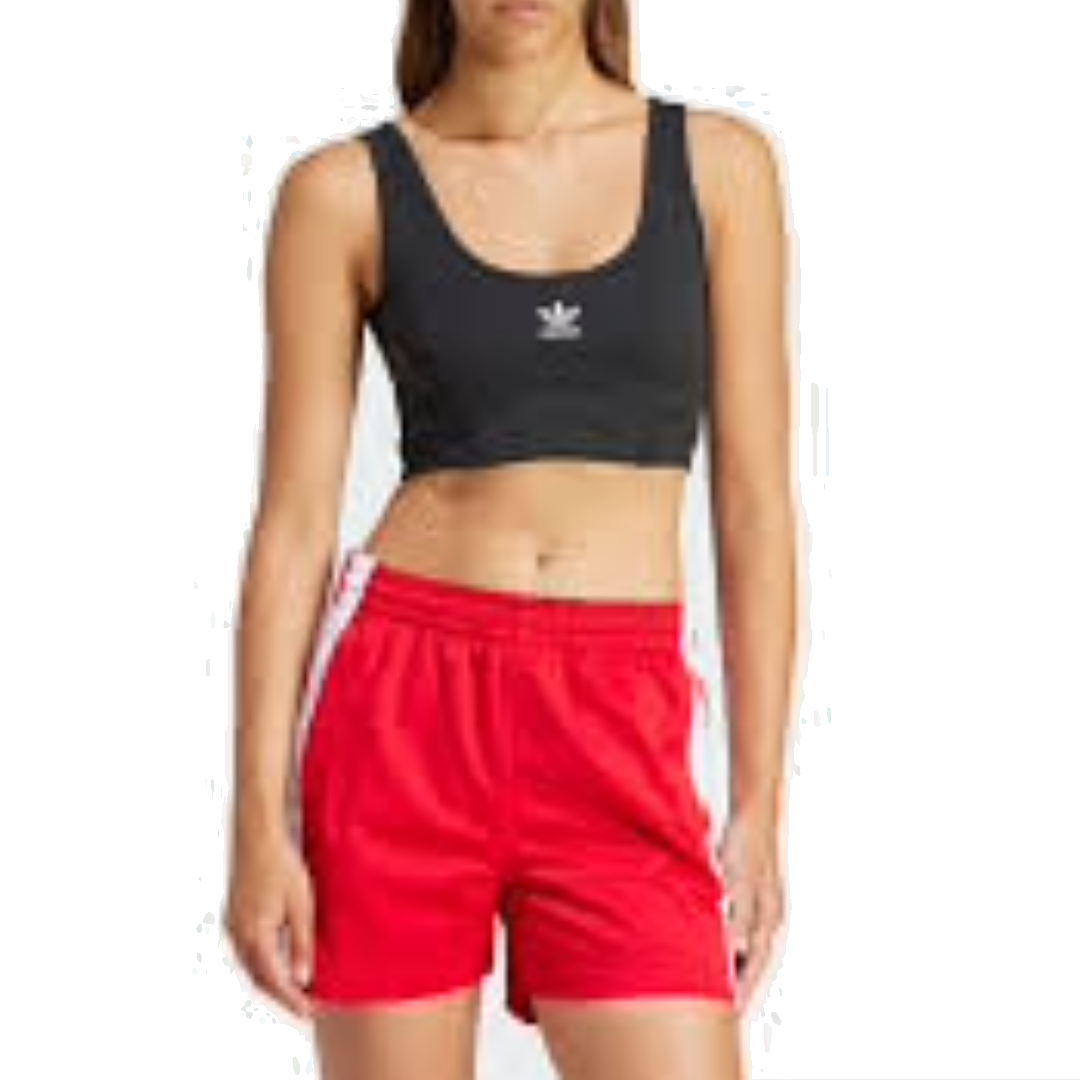 (WMNS) adidas Adicolor Trefoil Bra Asia Sizing 'Black' IU2411