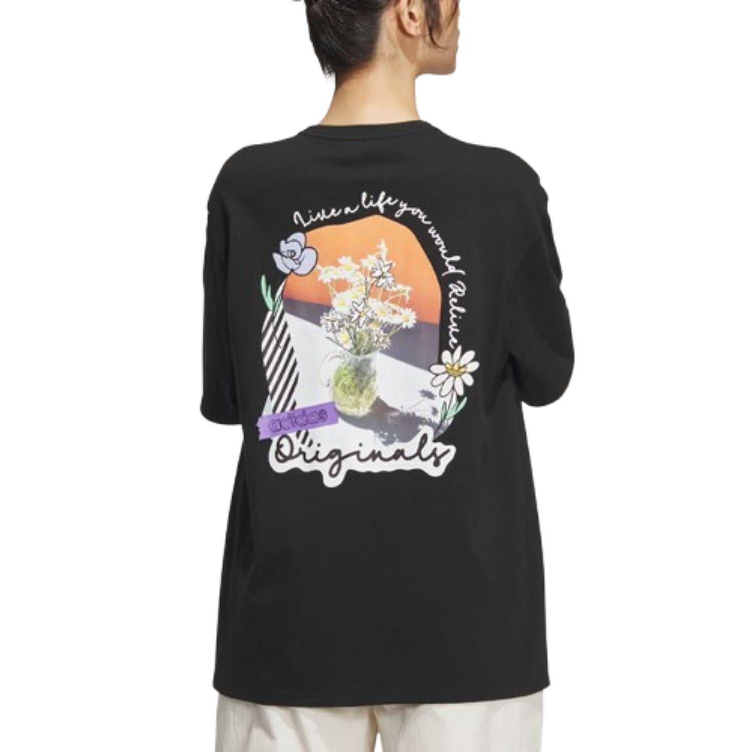 (WMNS) adidas Summer T-Shirt Asia Sizing 'Black' IK8635
