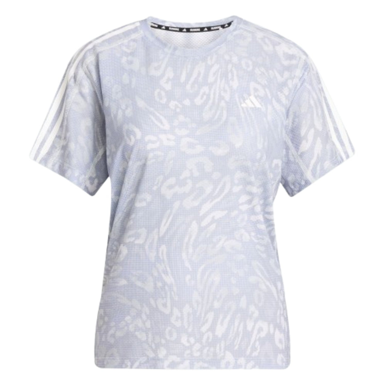 (WMNS) adidas Own the Run CLIMACOOL 3-Stripes T-Shirt 'Purple White' JD7758