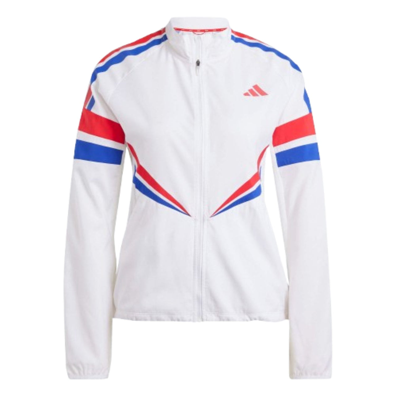 (WMNS) adidas Adizero Retro Running Jacket Asia Sizing 'White Red Blue' JD7330