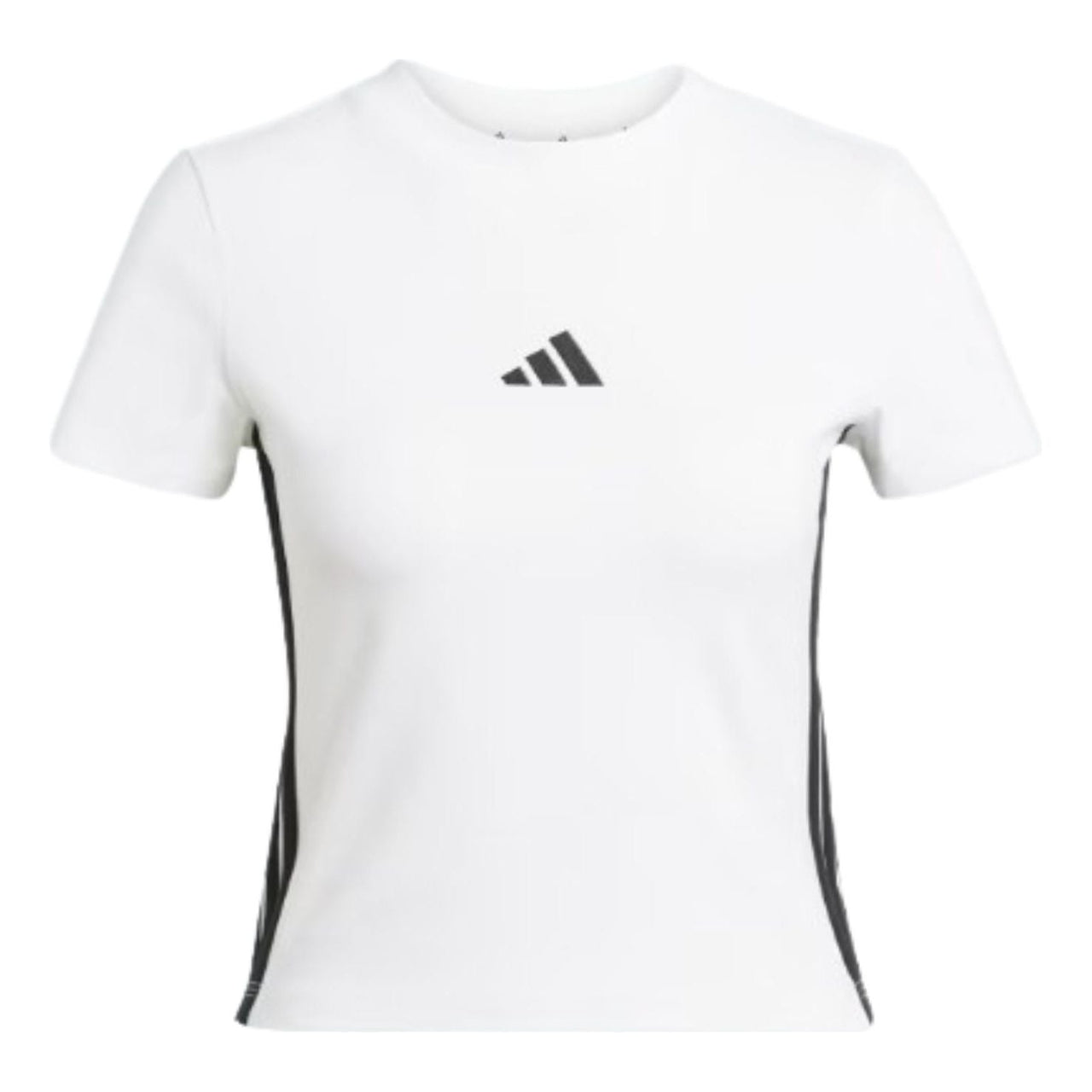 (WMNS) adidas Essentials 3-Stripes Slim Baby T-Shirt Asia Sizing 'White Black' JE1239