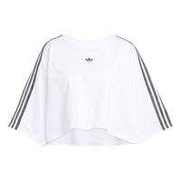(WMNS) adidas Adilenium Season 3 Boxy Oversized T-Shirt 'White Black' JY8886
