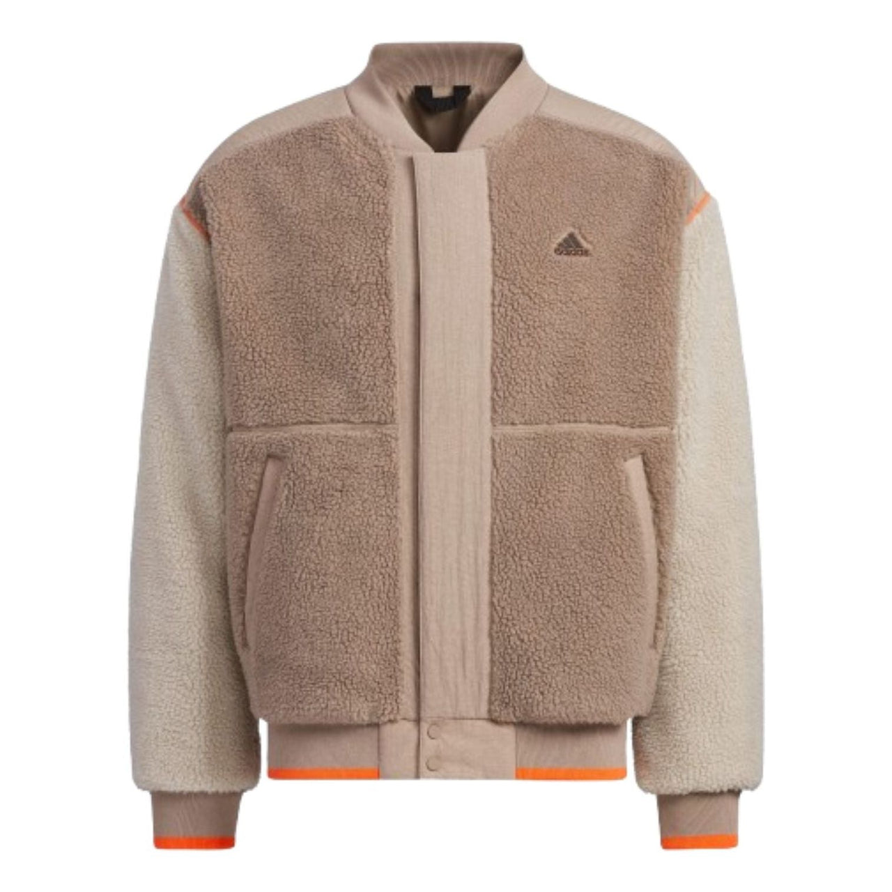 adidas Fleece Collegiate Padded Jacket Asia Sizing 'Beige' IL8918