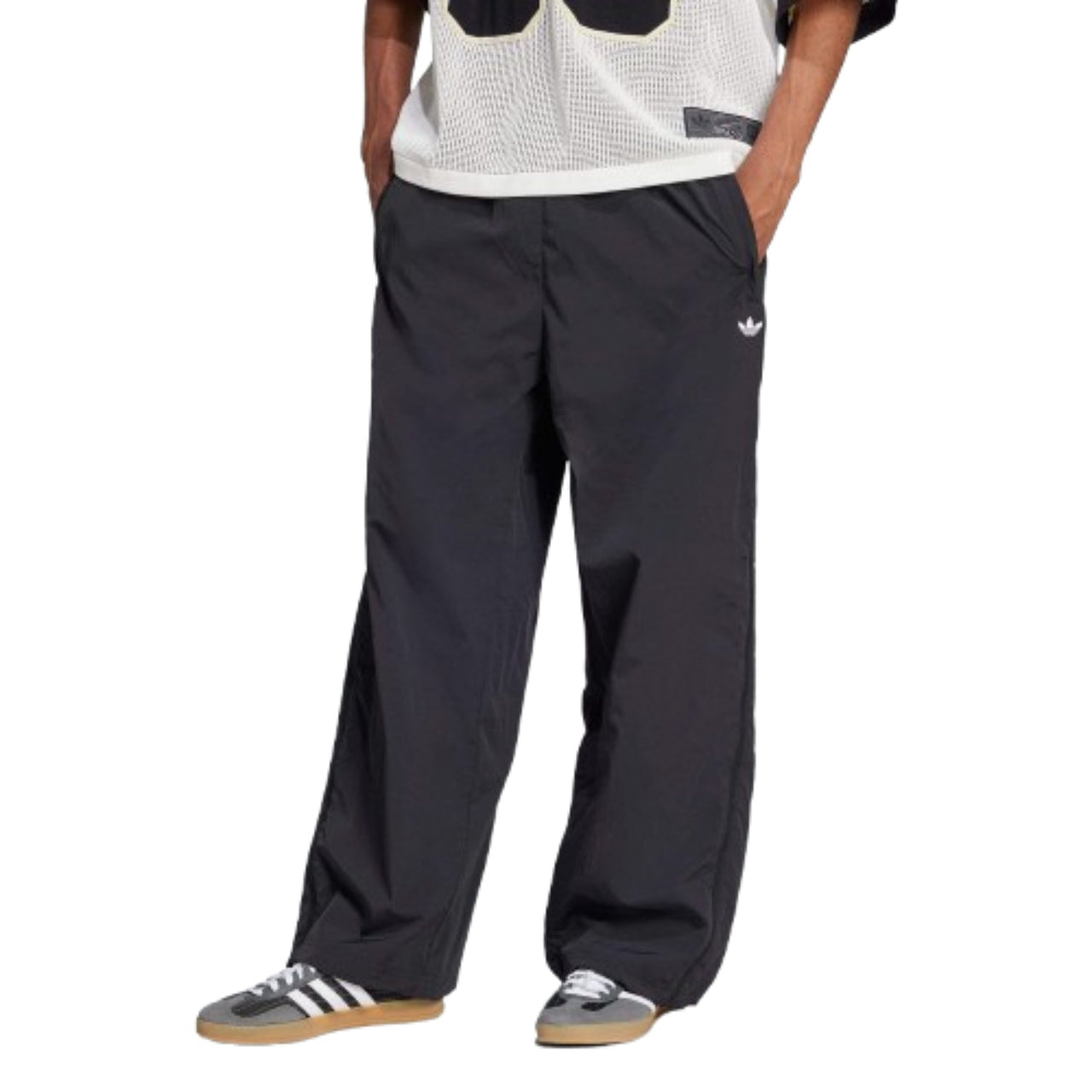 adidas Adilenium Season 3 Oversized Superstar Track Pants Asia Sizing 'Black' JX1692
