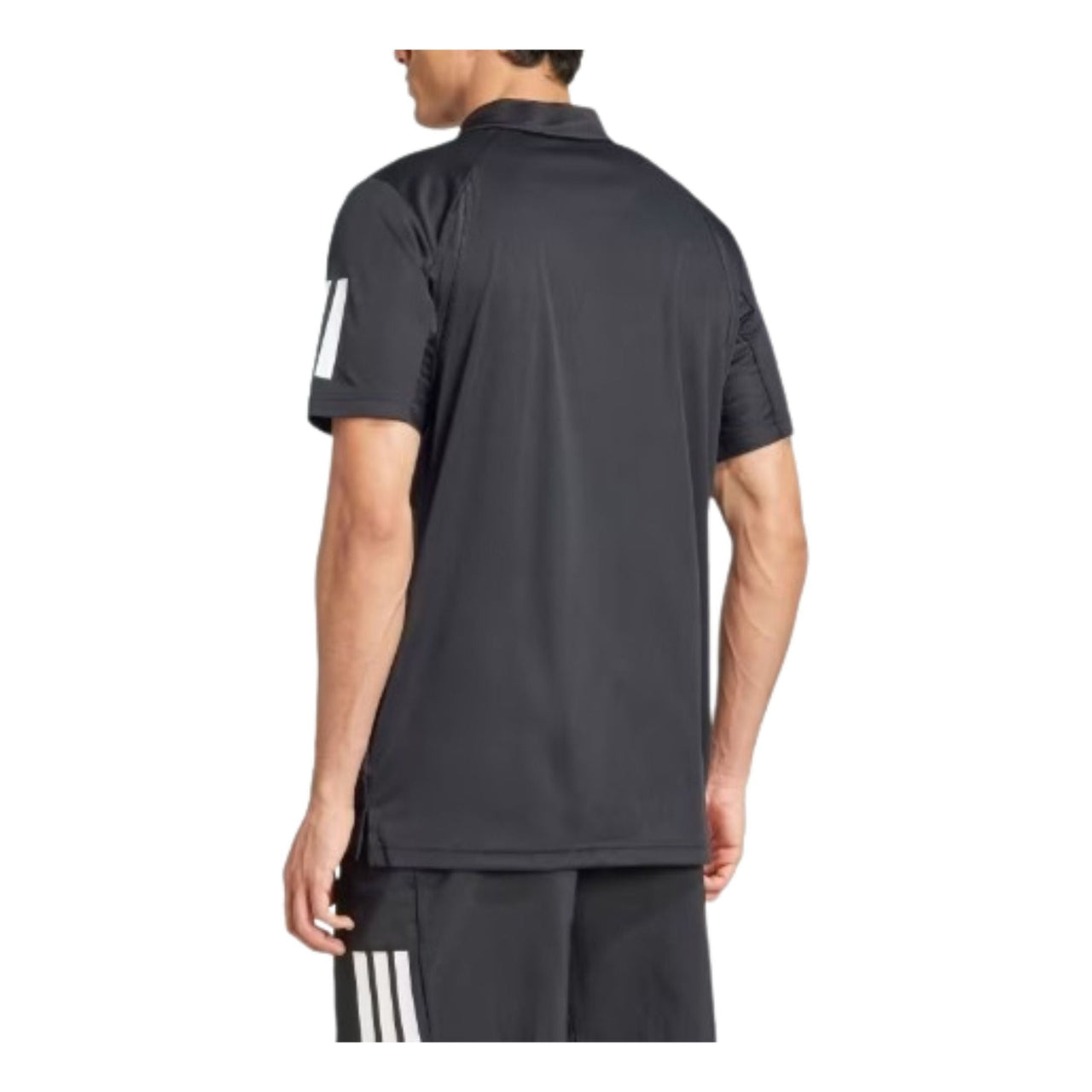 adidas Club Tennis 3-Stripes Polo Shirt Asia Sizing 'Black White' JG0985