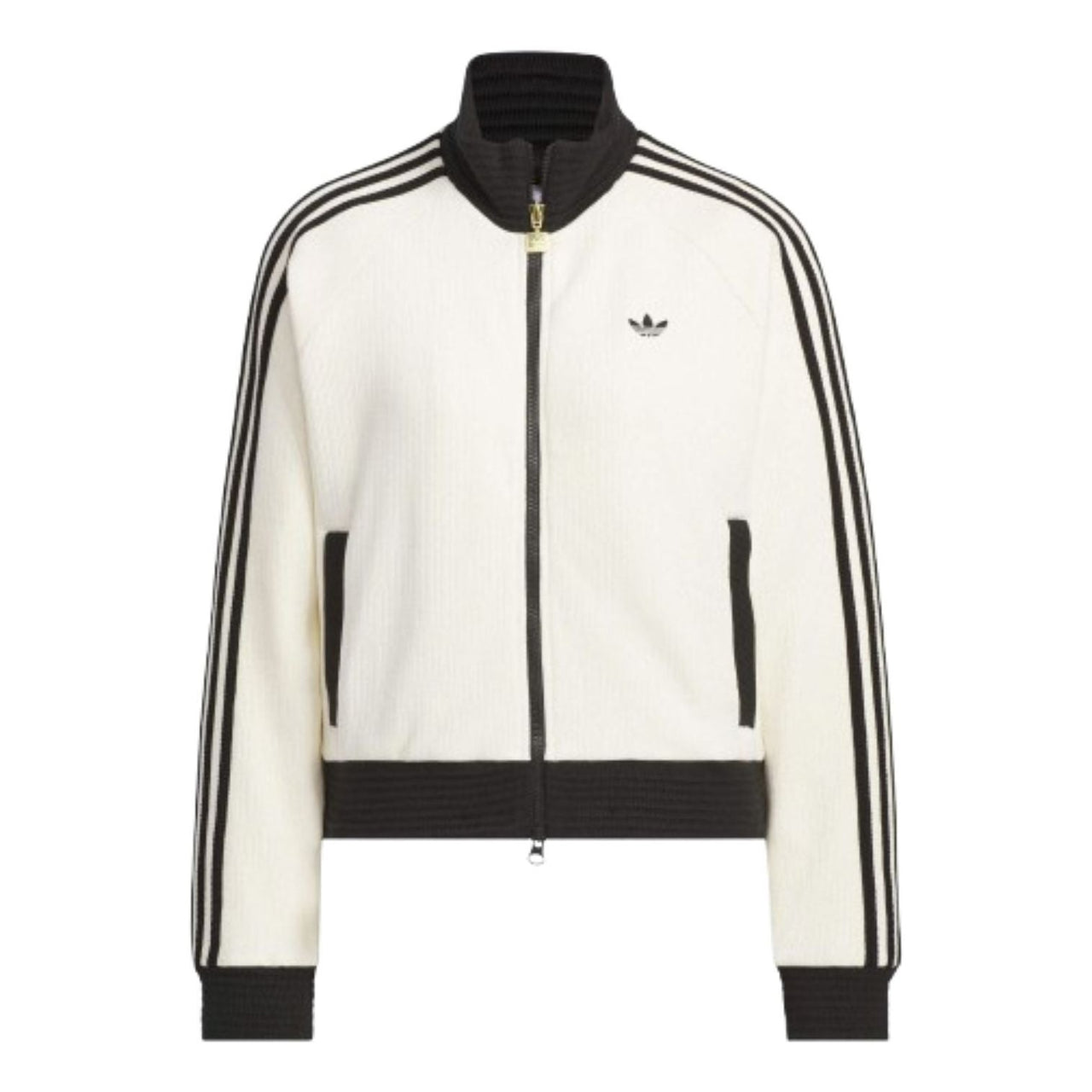 (WMNS) adidas Color Jacket Asia Sizing 'White Black' JN0722