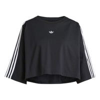 (WMNS) adidas Adilenium Season 3 Boxy Oversized T-Shirt Asia Sizing 'Black White' JY8884