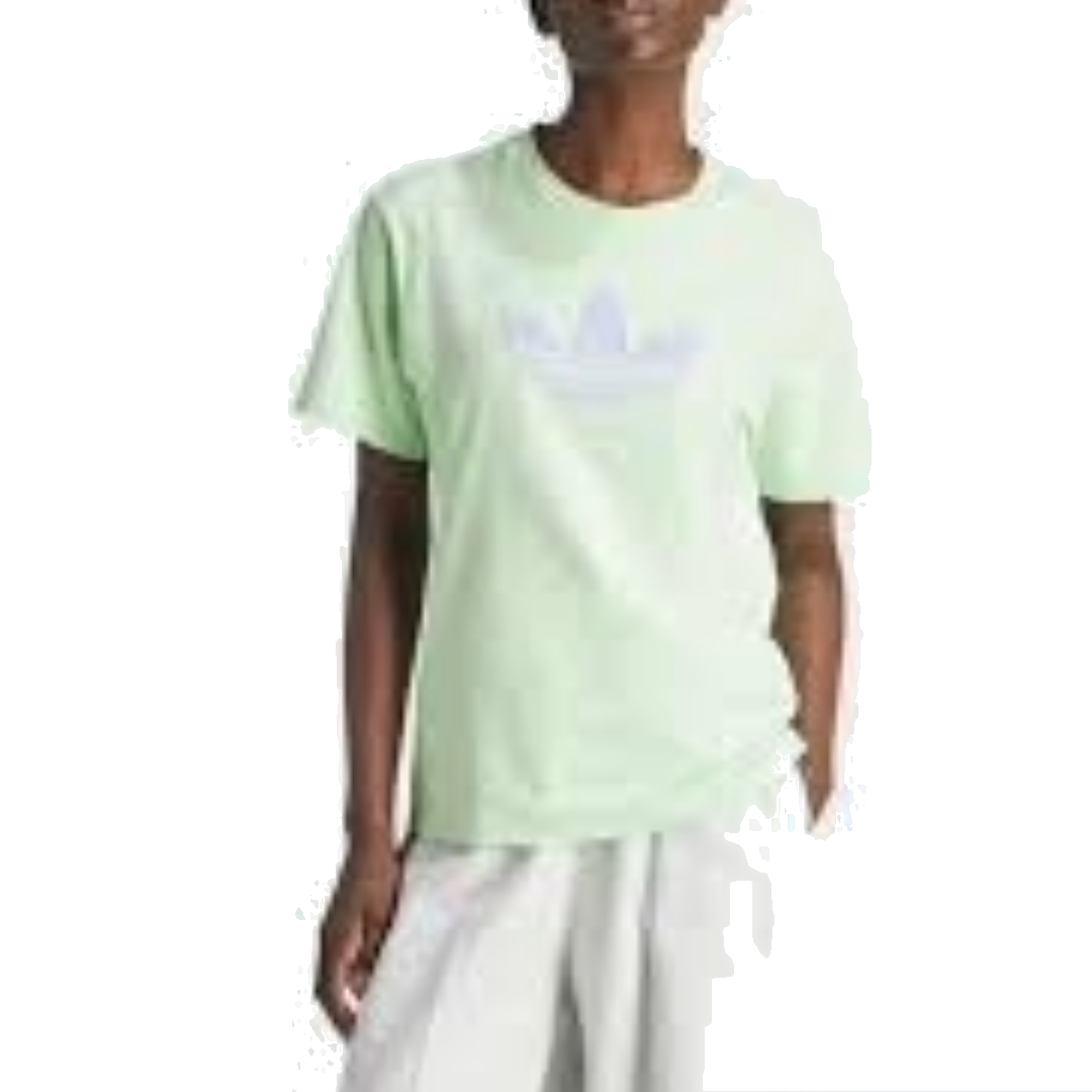 (WMNS) adidas Monogram Trefoil T-Shirt Asia Sizing 'Green' IU2374