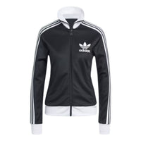 (WMNS) adidas Beckenbauer Track Top Asia Sizing 'Black White' IW3174