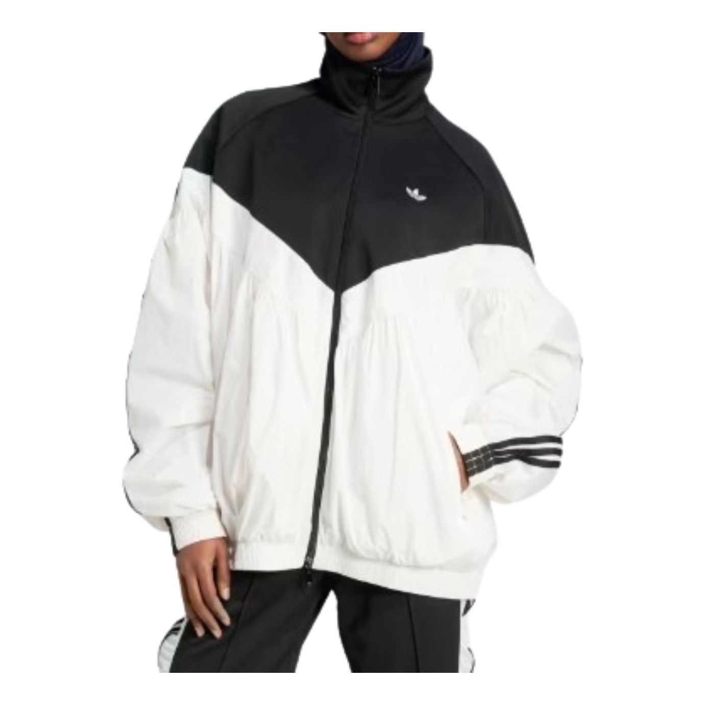 (WMNS) adidas Originals R3CD Track Jacket Asia Sizing 'Black White' JZ6777