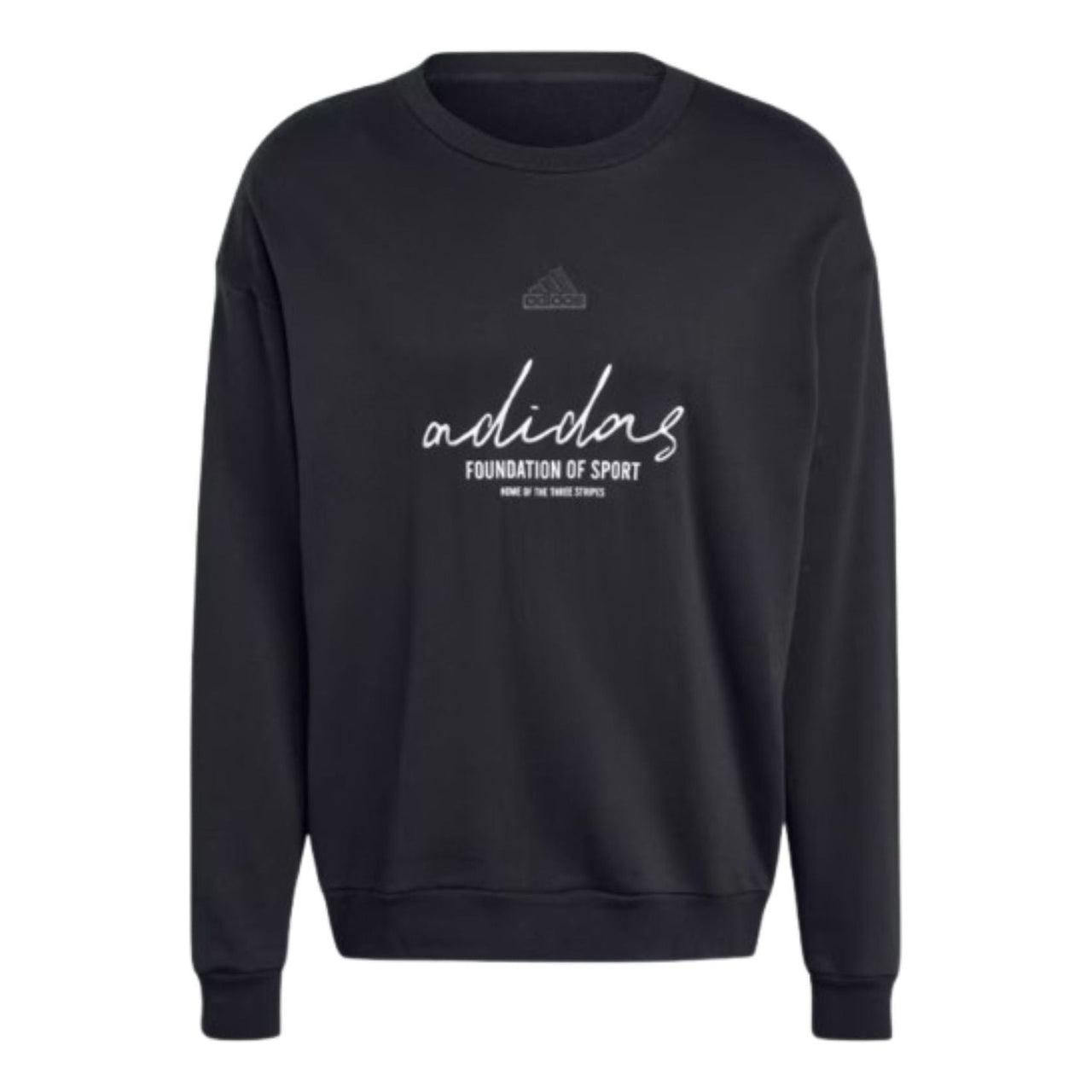adidas Brand Love French Terry Sweatshirt Asia Sizing 'Black' IW3542