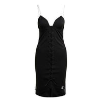 (WMNS) adidas Always Original Laced Strap Dress Asia Sizing 'Black' HK5084
