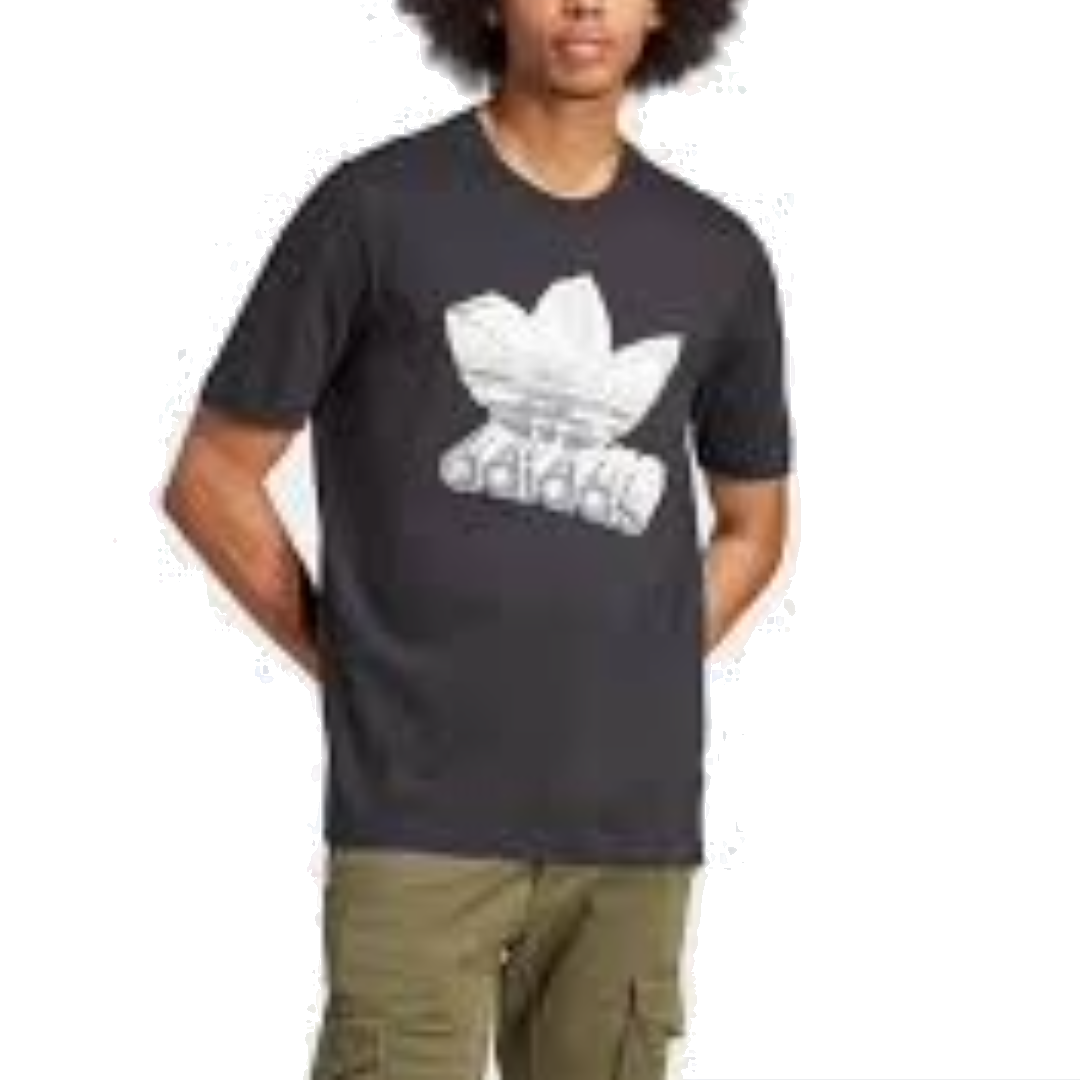 adidas Rekive Graphic T-Shirt Asia Sizing 'Black White' HR3399