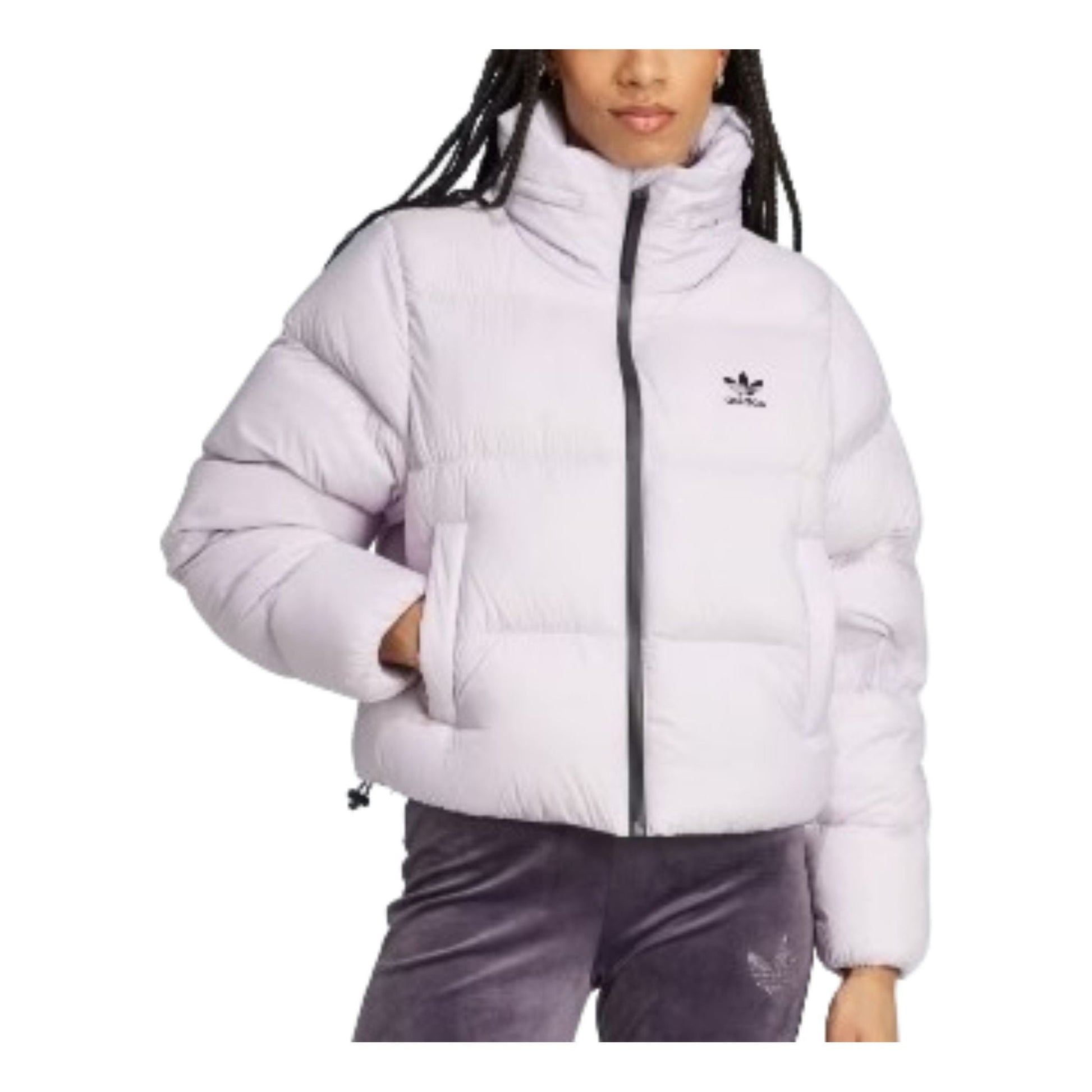 (WMNS) adidas Regen Crop Down Puffer Jacket Asia Sizing 'Purple' IW8369