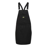 (WMNS) adidas Dungaree Dress Asia Sizing 'Black' HB9458