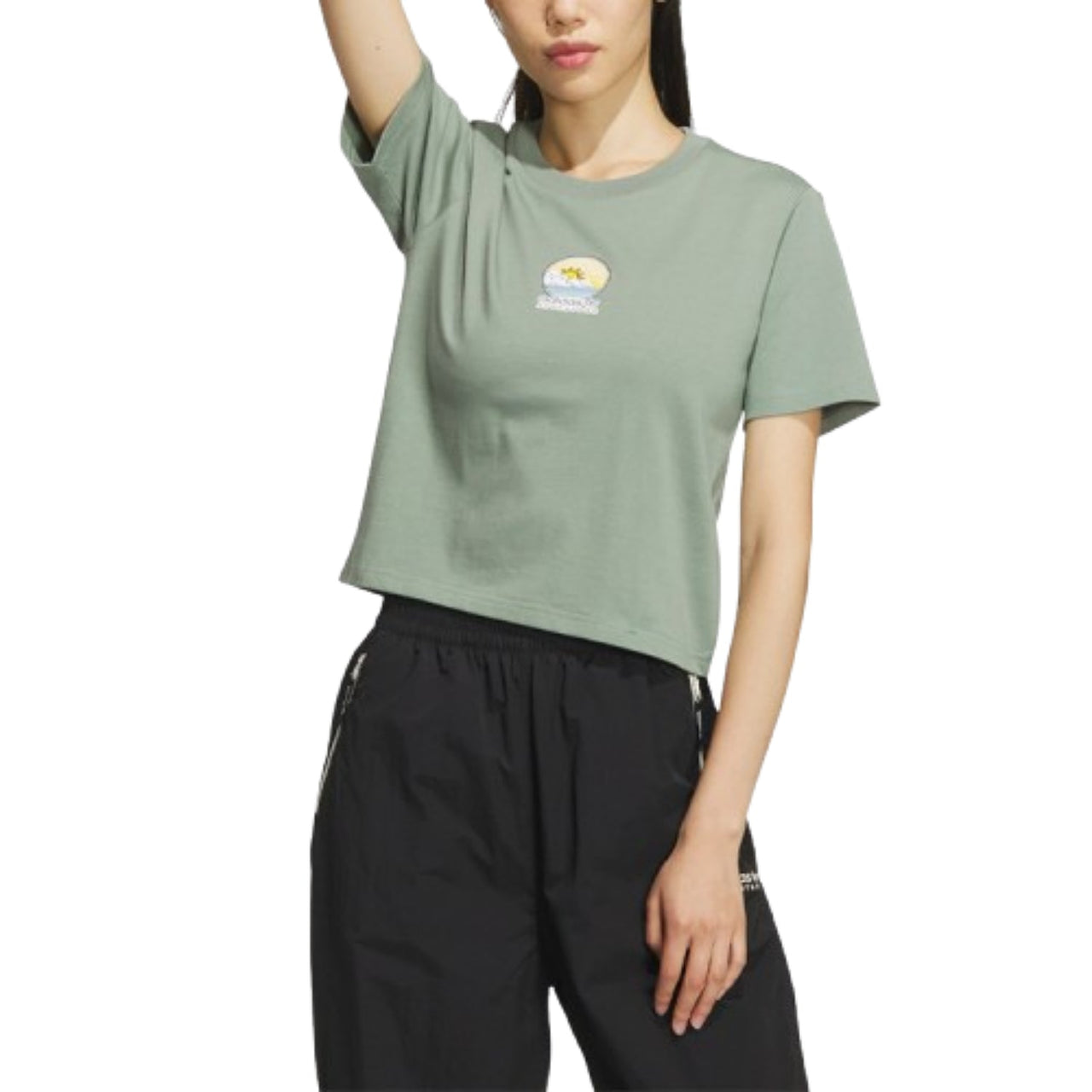 (WMNS) adidas Outdoor T-Shirt Asia Sizing 'Green' IK8612