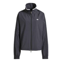 (WMNS) adidas Adilenium Season 3 Zip Track Top Asia Sizing 'Black White' JX9204