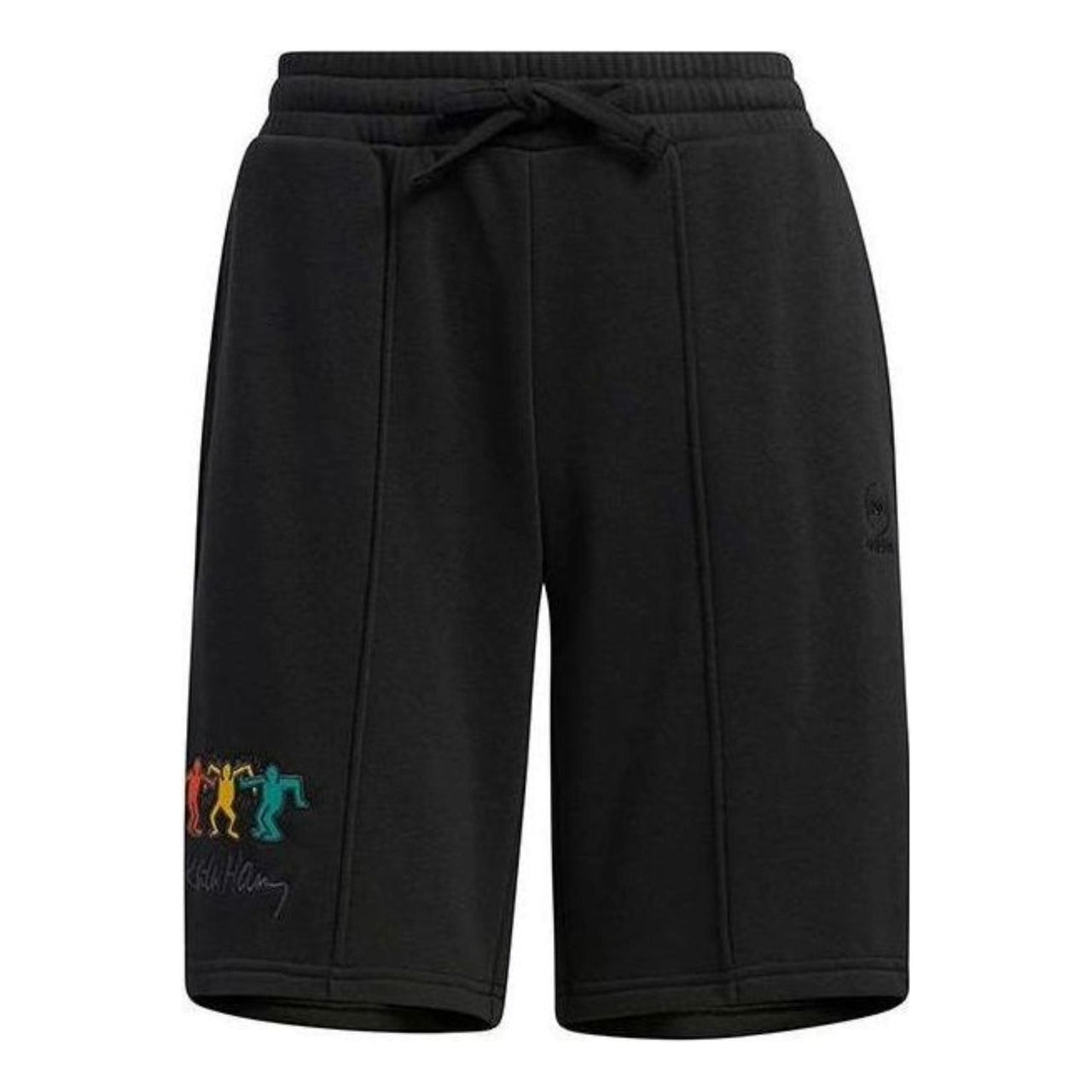 (WMNS) adidas Embroidered Letter Drawstring Shorts Asia Sizing 'Black' HS6830