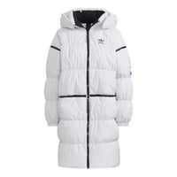 (WMNS) adidas Long Zip Down Jacket Asia Sizing 'White' HF1582