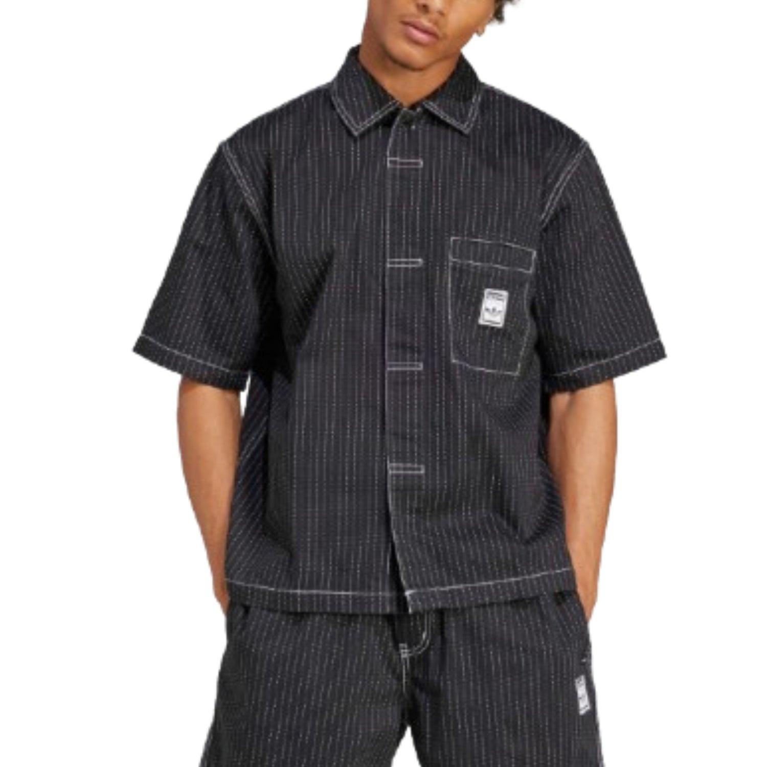 adidas Wabash Shirt Asia Sizing 'Black' JP4481