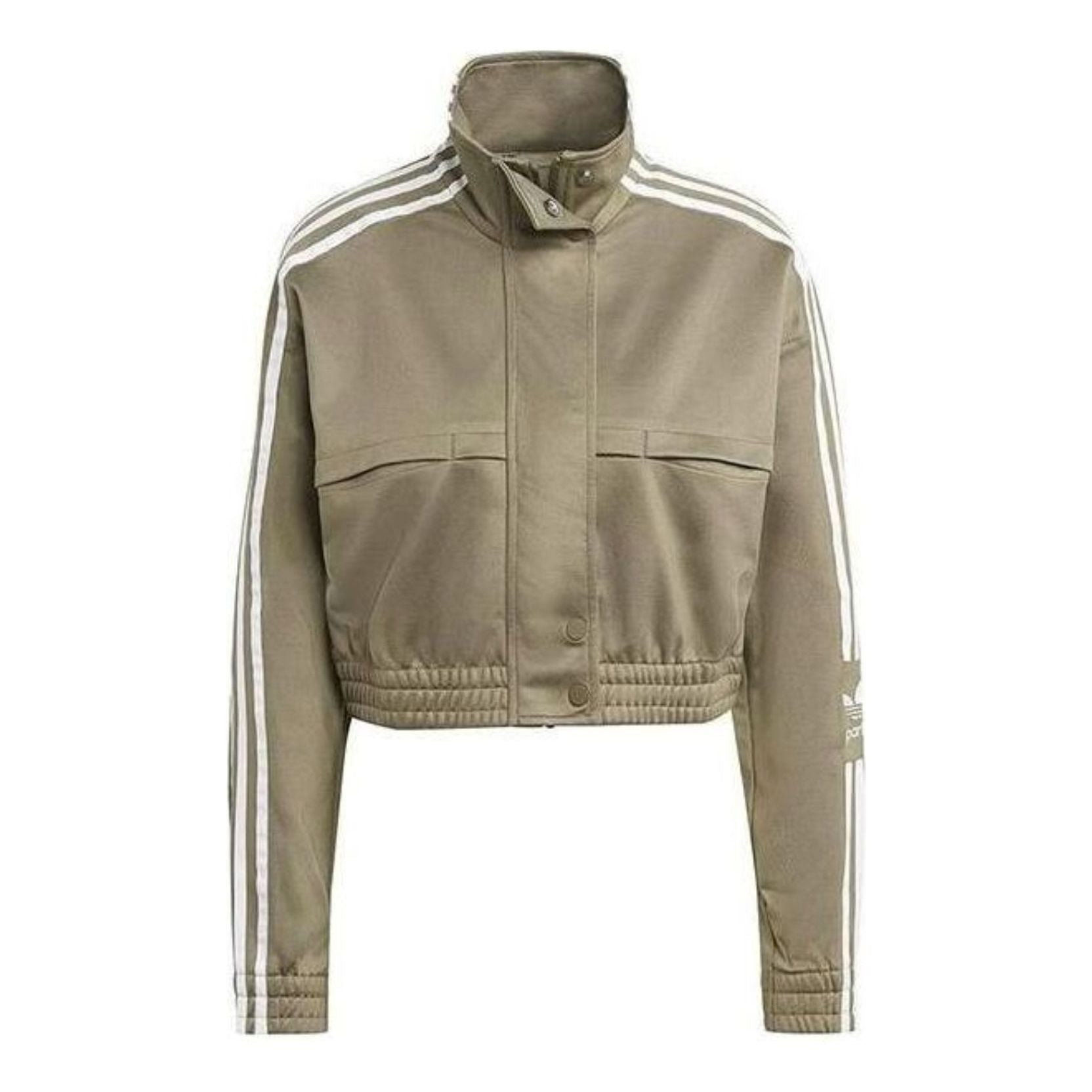 (WMNS) adidas Track Top Asia Sizing 'Olive Green' IC5356