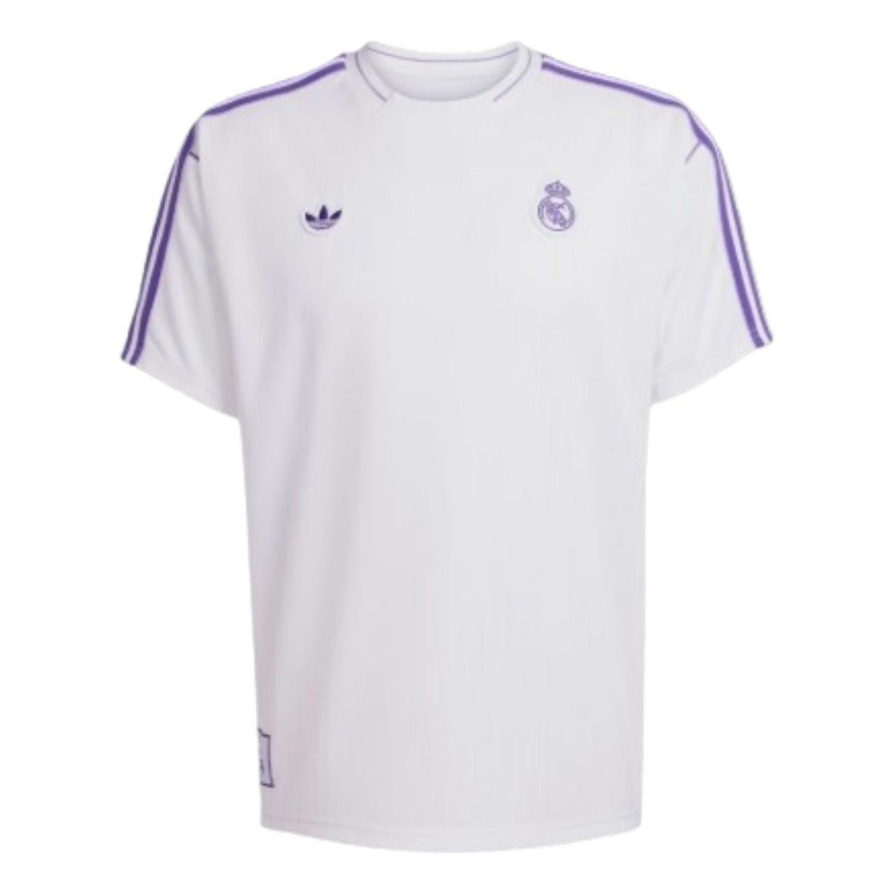 adidas Real Madrid Terrace Icons Jersey Asia Sizing 'White Purple' JF2581