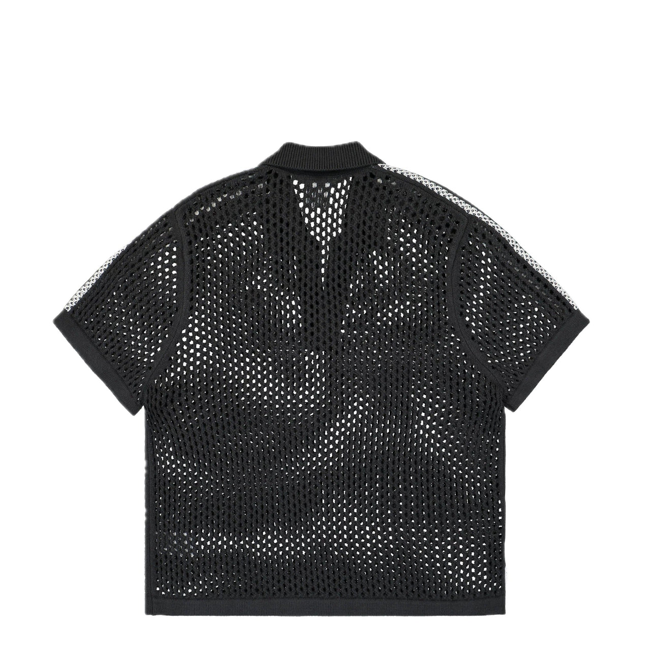 adidas x CLOT FW24 Crochet Polo Shirt Asia Sizing 'Carbon' JE9593