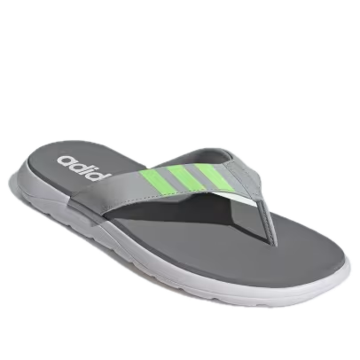 adidas Comfort Flip-Flops Asia Sizing 'Grey Green Spark' IF0811
