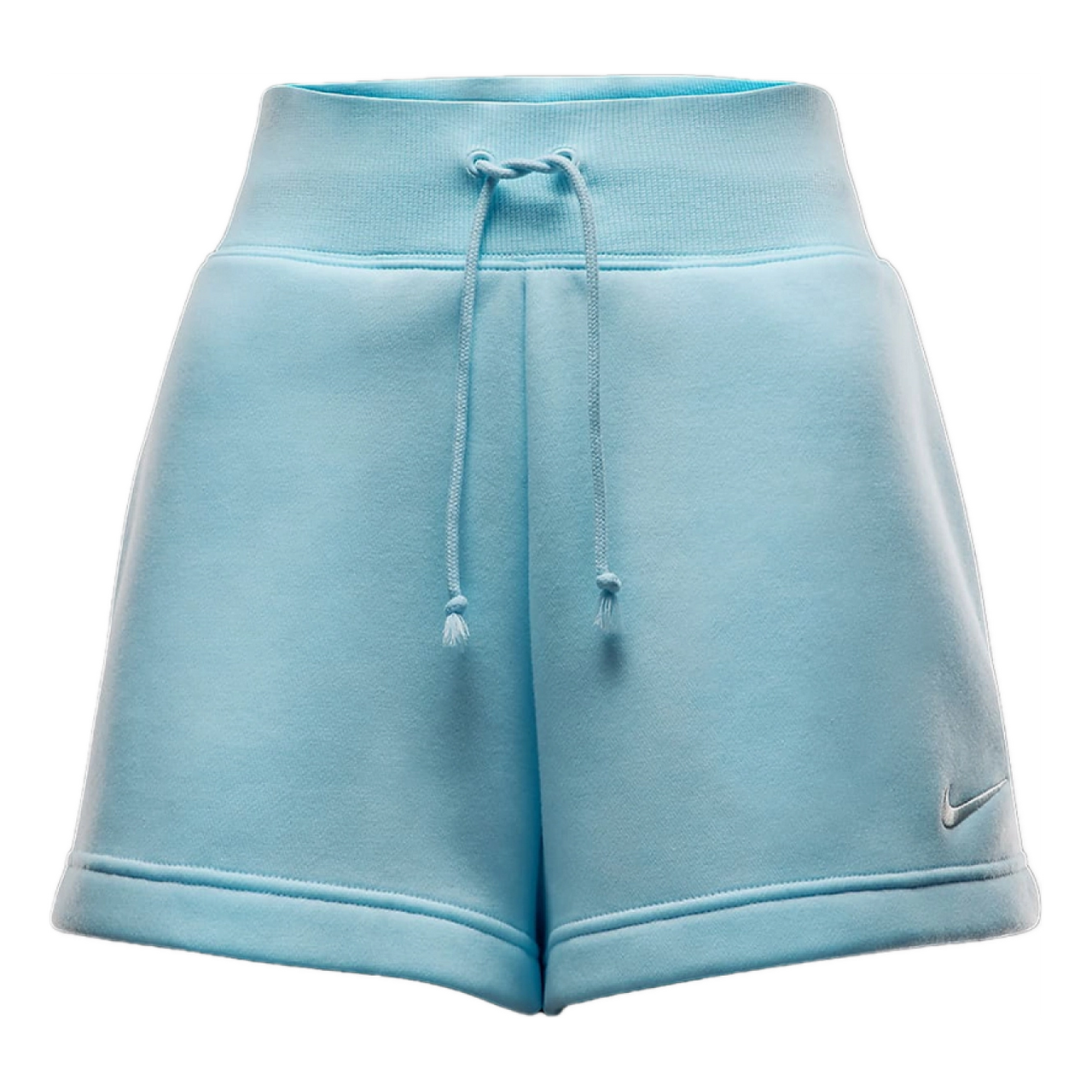 (WMNS) Nike Sportswear Phoenix Fleece High-Waisted Loose Shorts 'Glacier Blue Sail' FD1409-474