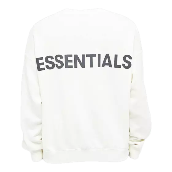 Fear of God Essentials Reflective Logo Sweatshirt 'White' 192HO192109F