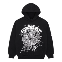 Sp5der OG Web Hoodie 'Black' SP5-OGWBLK-HD