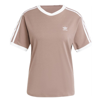 (WMNS) adidas 3-Stripes T-Shirt 'Brown' JD4570