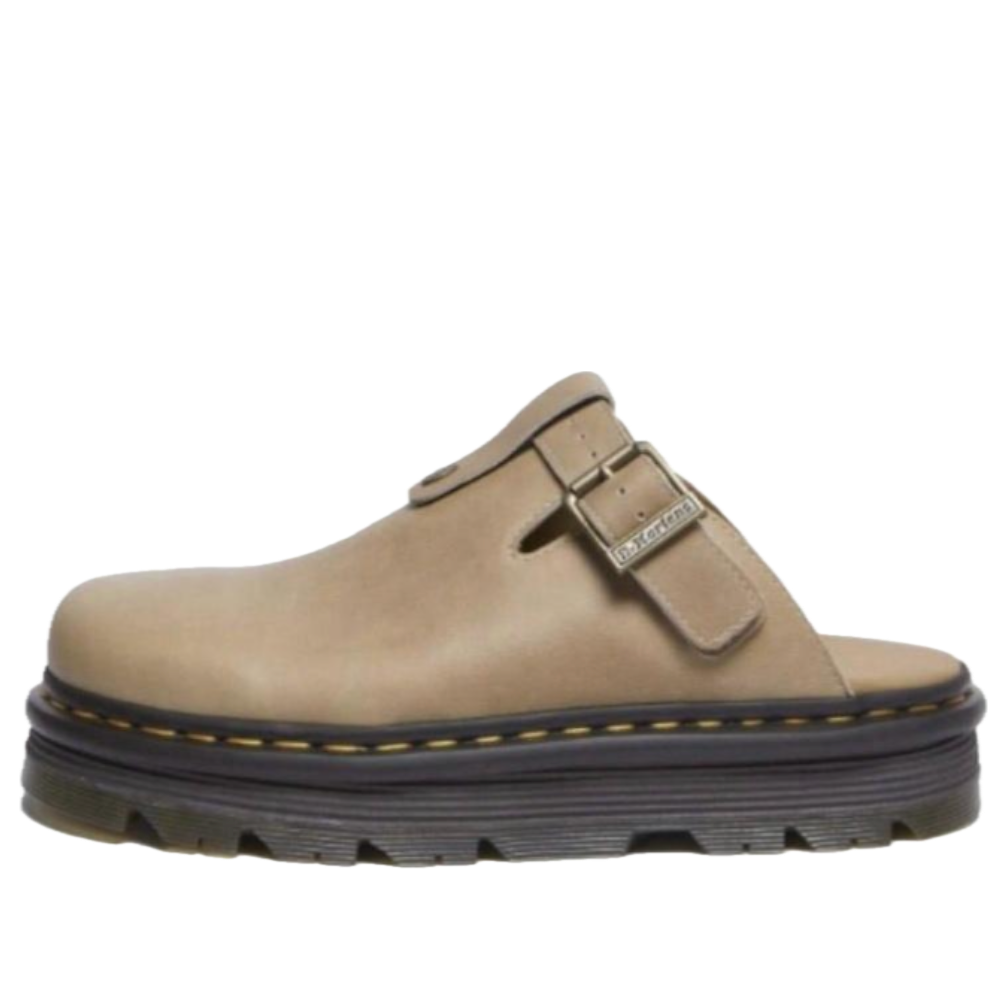 Dr. Martens Zebzag Leather Casual Slingback Platform Mules 'Porcelain Tan' 40684960