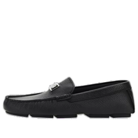 Dolce & Gabbana Buckle Detail Calfskin Loafers 'Black' A50596A8034-80999