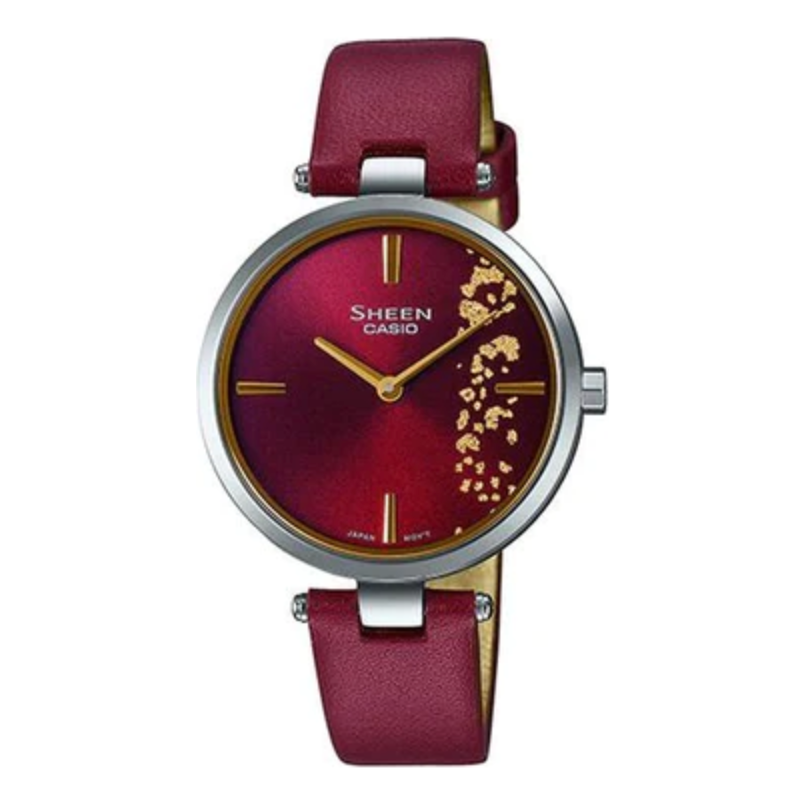 Casio Sheen Analog Watch 'Sapphire Crystal Red' SHE-C100L-4AUPFJD